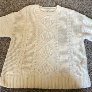 forever 21 white sweater